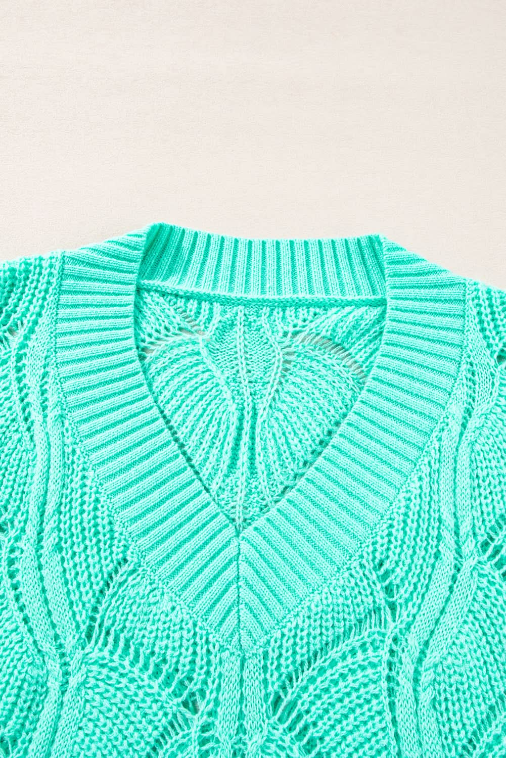 Chic mint green knit sweater - Love Salve